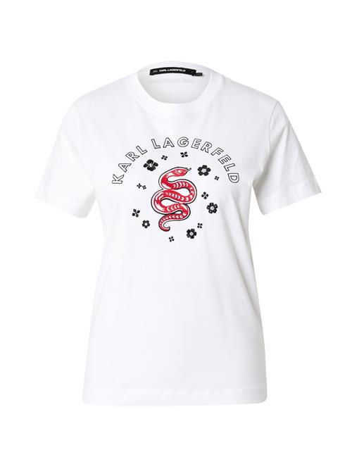 Karl Lagerfeld Shirts 'LNY'  rød / sort / hvid