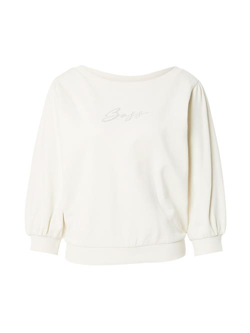 Se BOSS Sweatshirt 'C_Emay'  sølv / hvid ved About You