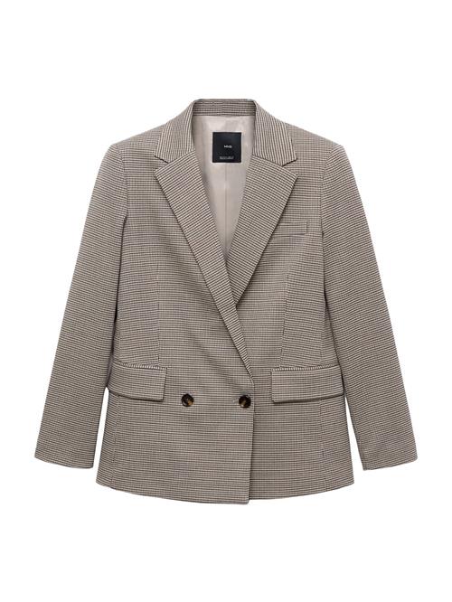 MANGO Blazer 'Charlott'  marin / cappuccino / mørkebrun / rød