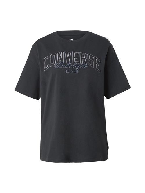 Se CONVERSE Shirts 'RETRO CHUCK'  safir / lysegrå / sort ved About You