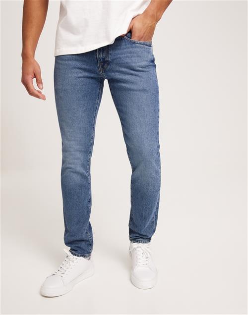 Selected Homme SLH175-Slim Leon 3070 M.B Wash Jns Slim fit jeans Blå