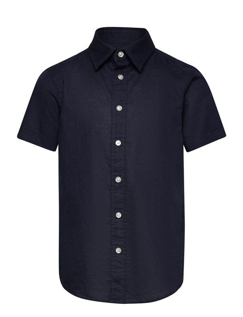 Jack & Jones Jjelinen Blend Shirt Ss Sn Jnr Jack & J S Navy