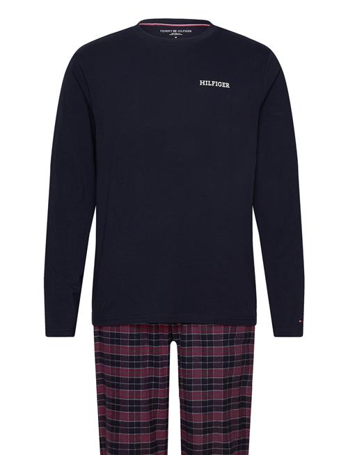 Tommy Hilfiger Ls Flannel Pj Set Print Tommy Hilfiger Navy