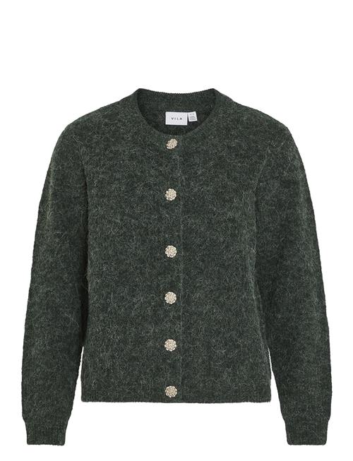 Vila Vialva O-Neck L/S Knit Cardigan/R Vila Green