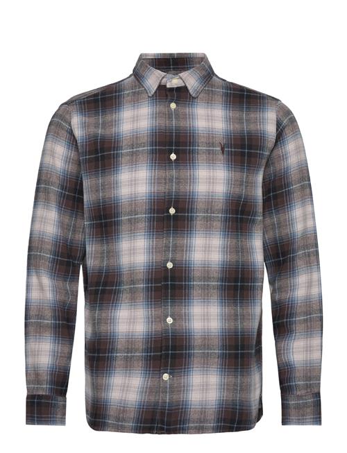 AllSaints Valens Ls Shirt AllSaints Brown