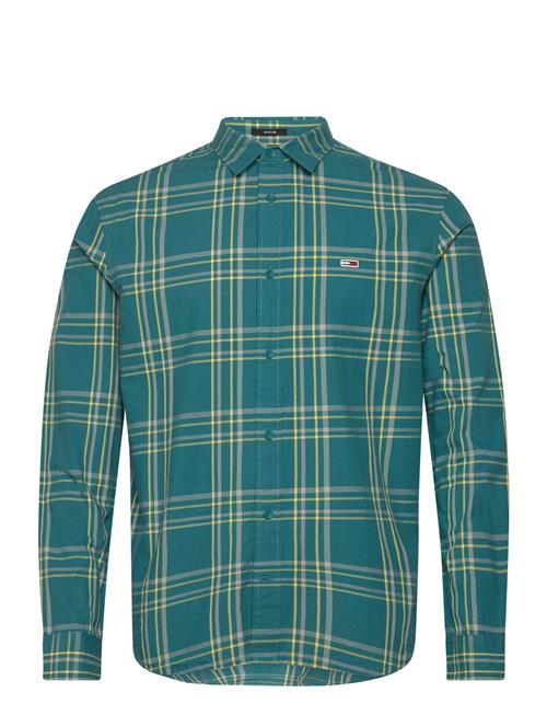 Tjm Reg Poplin Check Shirt Tommy Jeans Blue