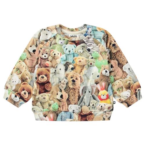 Molo GOTS Disc Sweatshirt Teddy Friends | Beige | 74 cm