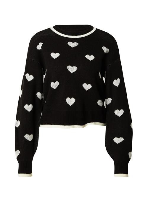 Se JDY Pullover 'JDYRomance'  sort / hvid ved About You