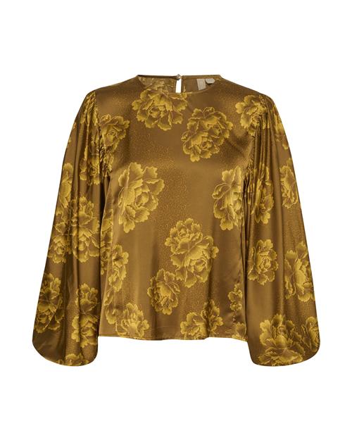 CULTURE Bluse 'Rosie '  sennep / guld