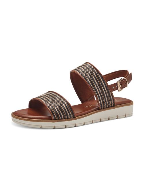 Se MARCO TOZZI Sandaler  beige / cognac / sort ved About You