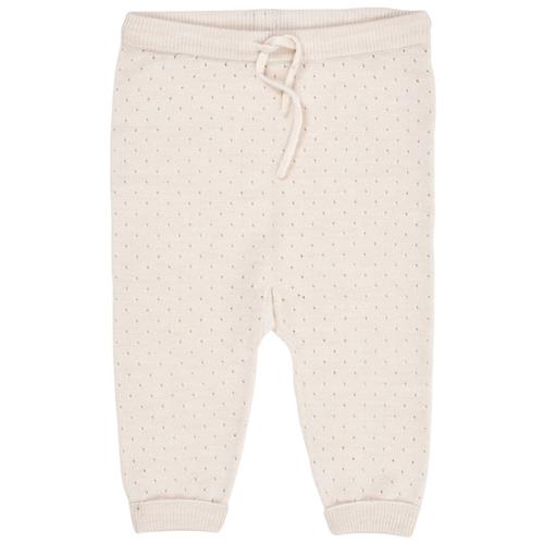 Copenhagen Colors Merino uld hulmønster joggingbukser Cream |  | 68 cm