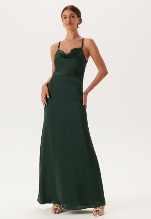 Bubbleroom Occasion Waterfall Mermaid Gown Dark green 36