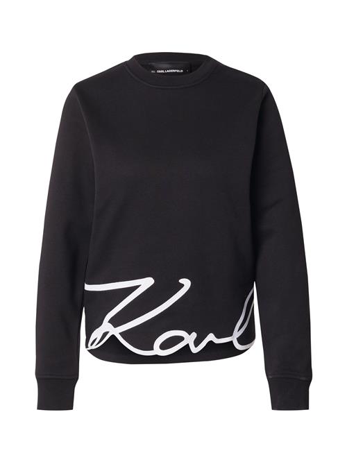 Se Karl Lagerfeld Sweatshirt  sort / hvid ved About You