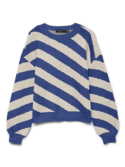 VERO MODA Pullover  ecru / blå