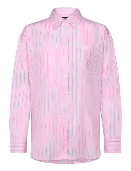 Lauren Ralph Lauren Relaxed Fit Striped Broadcloth Shirt Lauren Ralph Lauren Pink