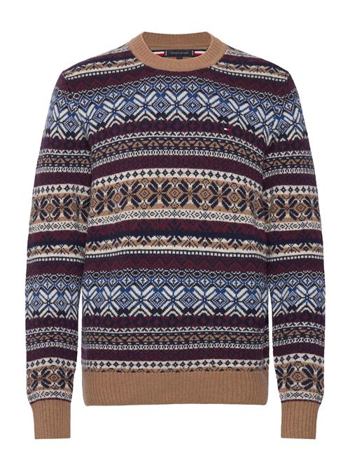 Gifting Wool Blend Fairisle C Nk Tommy Hilfiger Blue