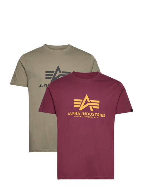 Alpha Industries Basic T 2 Pack Alpha Industries Burgundy