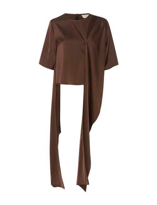 Gestuz Harpergz Knot Blouse Gestuz Brown