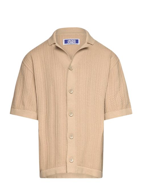 Jack & Jones Jorvalencia Structure Knit Ss Polo Jnr Jack & J S Beige