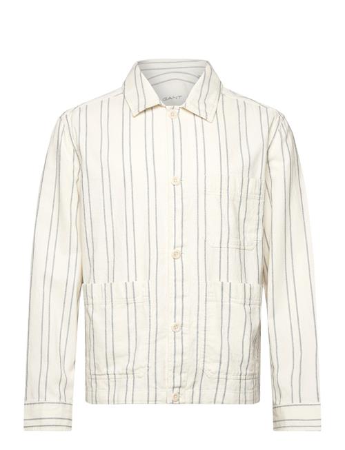 Striped Overshirt GANT Cream