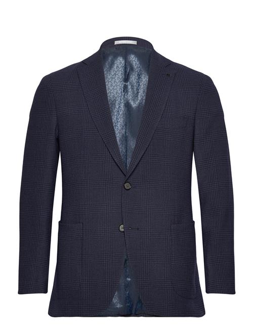 Michael Kors Structured Glenn Check Blazer Michael Kors Navy