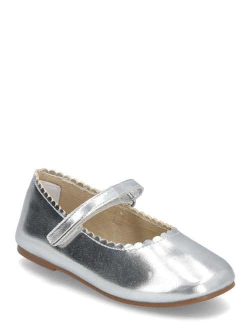 Mango Metallic Ballet Flats Mango Silver