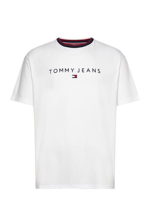 Tjm Reg Linear Ringer Tee Tommy Jeans White