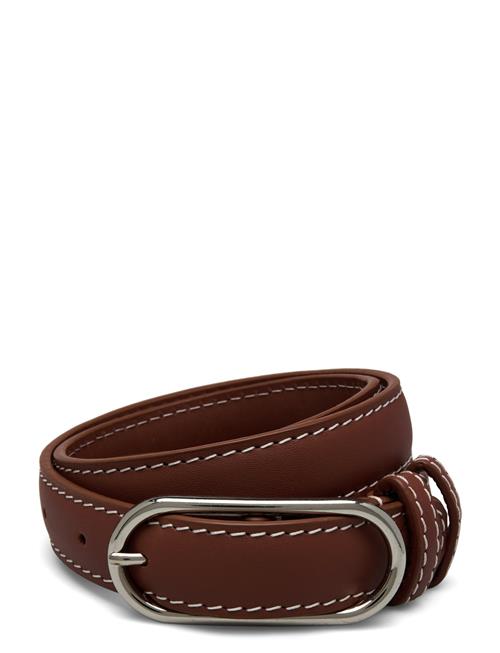 Becksöndergaard Glossy Nola Leather Belt Becksöndergaard Brown