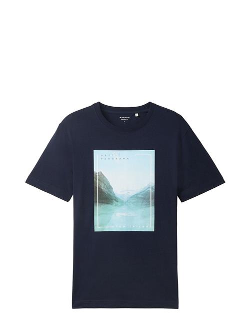 Photoprint T-Shirt Tom Tailor Navy