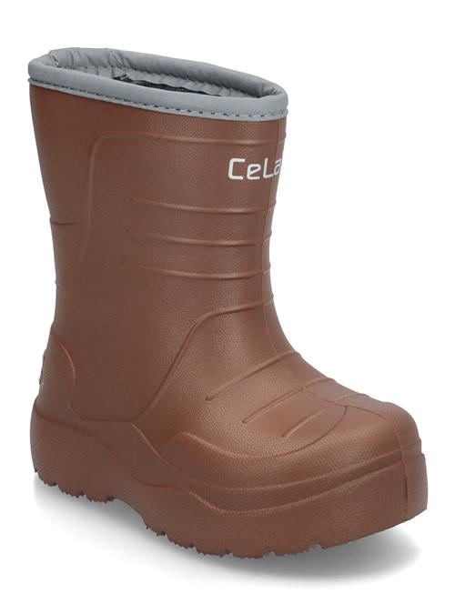 CeLaVi Thermal Wellies - Embossed CeLaVi Brown