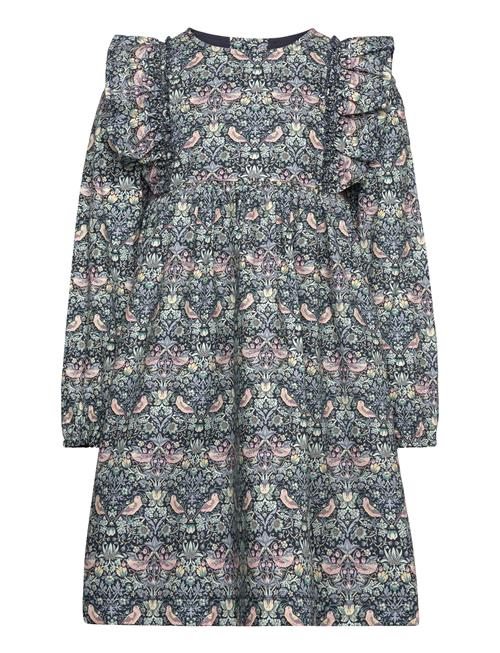 Dress In Liberty Fabric Huttelihut Navy