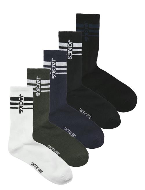 Jack & Jones Jacmatt Tennis Socks 5 Pack Jnr Jack & J S White