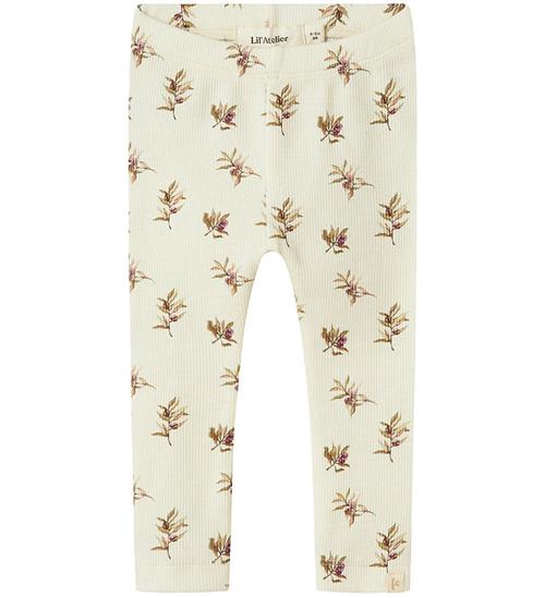 Lil Atelier Lil' Atelier Leggings - Rib - NbfGavo - Turtledove/OLIVE