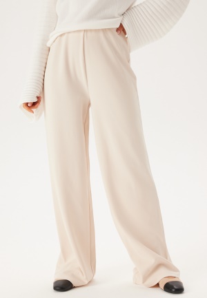 BUBBLEROOM Wide Soft Trousers Light beige S