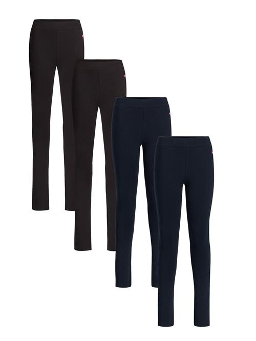 WE Fashion Leggings  marin / mørkegrå / lyserød