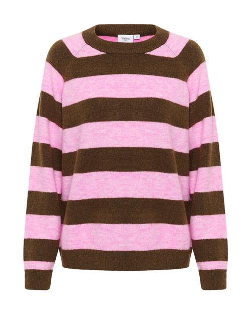 Se SAINT TROPEZ Pullover 'Garbie'  brun / lys pink ved About You