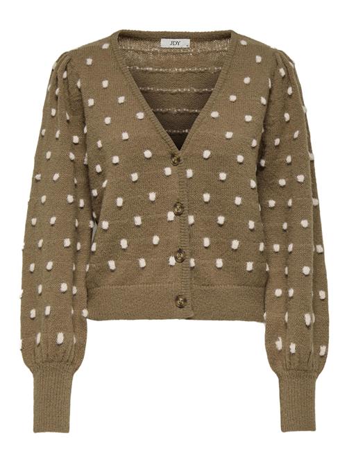 JDY Cardigan 'JDYSigrid'  brun / uldhvid