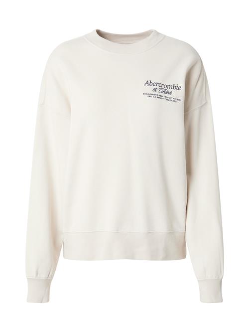 Abercrombie & Fitch Sweatshirt  creme / sort