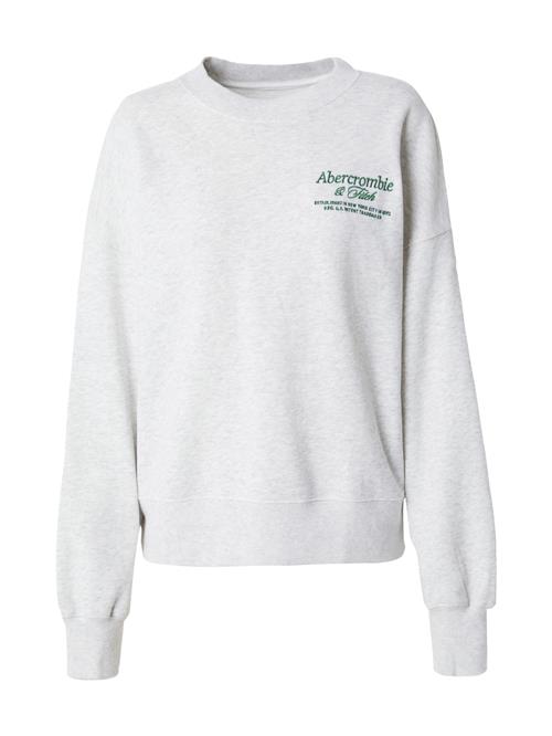 Abercrombie & Fitch Sweatshirt  lysegrå / mørkegrøn