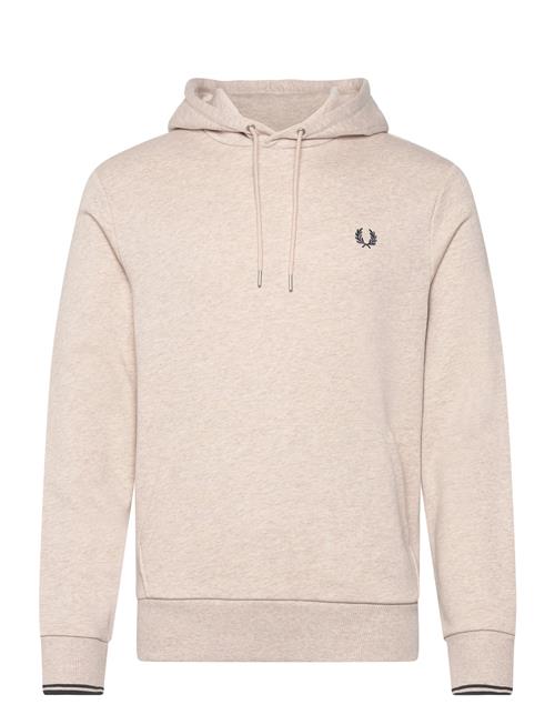 Se Tipped Hooded Sweatshirt Fred Perry Beige ved Booztlet