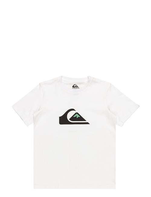 Comp Logo Ss Yth Quiksilver White