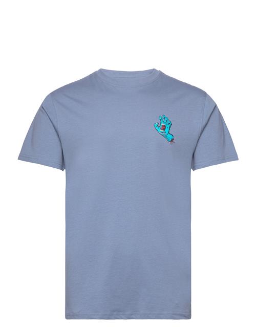 Screaming Hand Chest T-Shirt Santa Cruz Blue