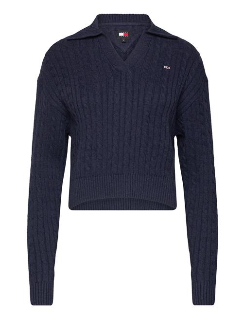 Tommy Jeans Tjw Cable Rugby Sweater Tommy Jeans Navy