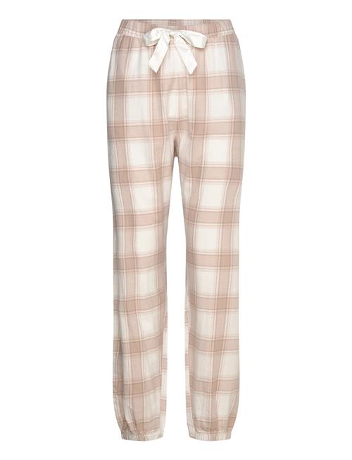 Hunkemöller Flannel Pyjama Pants Hunkemöller Beige