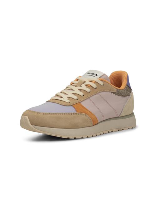 WODEN Sneaker low 'Ronja'  camel / lyseblå / orange / lyserød