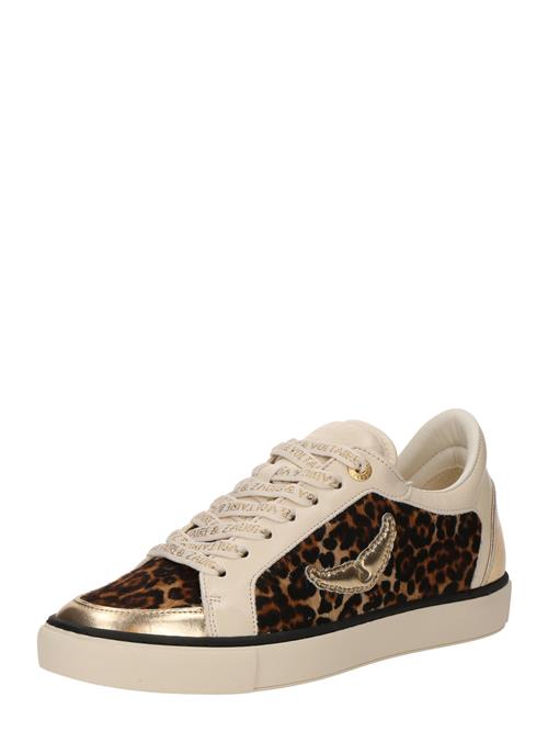 Zadig & Voltaire Sneaker low 'FLY ON'  kit / karamel / lysebrun / sort