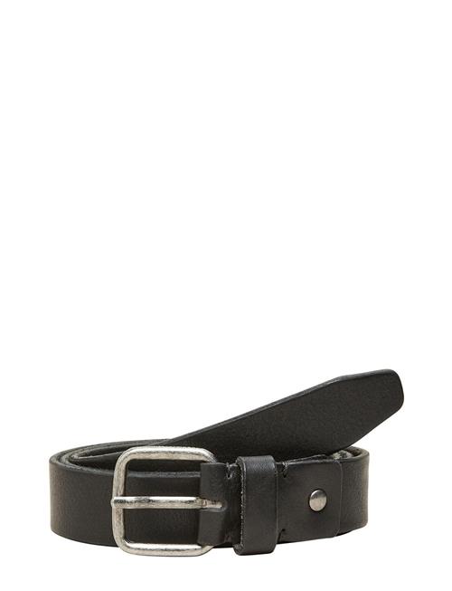 Se Slhhenry Leather Belt Noos Selected Black ved Booztlet
