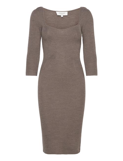 Merino Wool Dress Rosemunde Brown