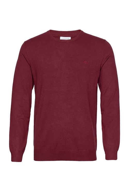 Ecovero L/S O-Neck Knit Lindbergh Burgundy