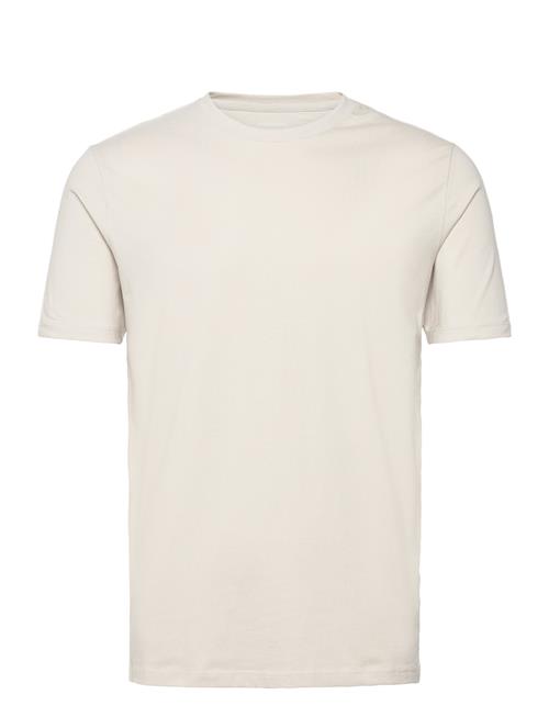 Se Lindbergh Mens Stretch Crew Neck Tee S/S Lindbergh Cream ved Booztlet